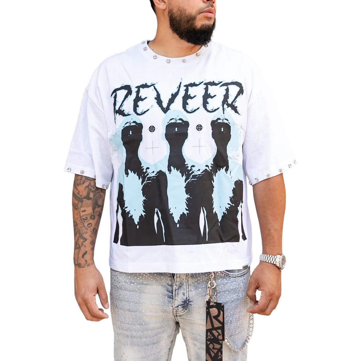 RVR 'BEINGS' SS TEE (WHT)