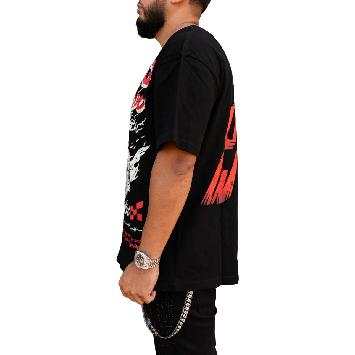 RVR 'FALLING DOWN' SS TEE (BLK)
