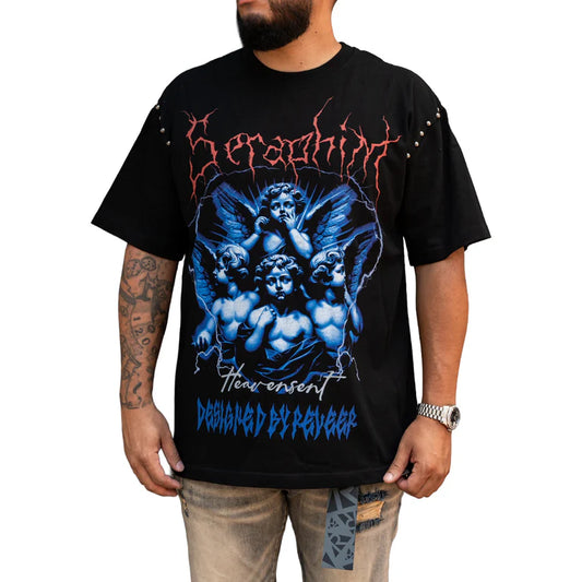 RVR 'ANGEL' SS TEE (BLACK)