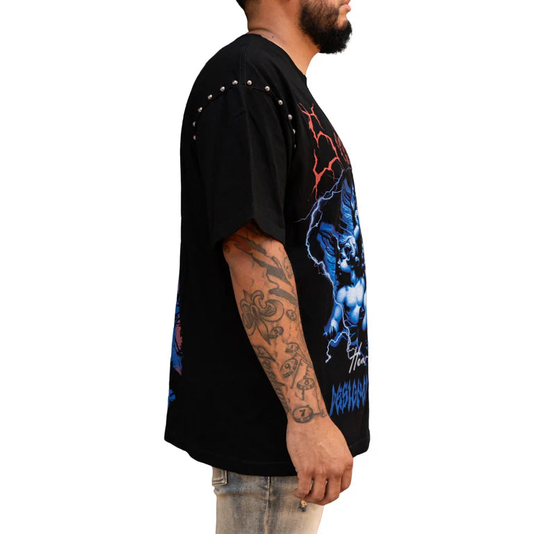 RVR 'ANGEL' SS TEE (BLACK)