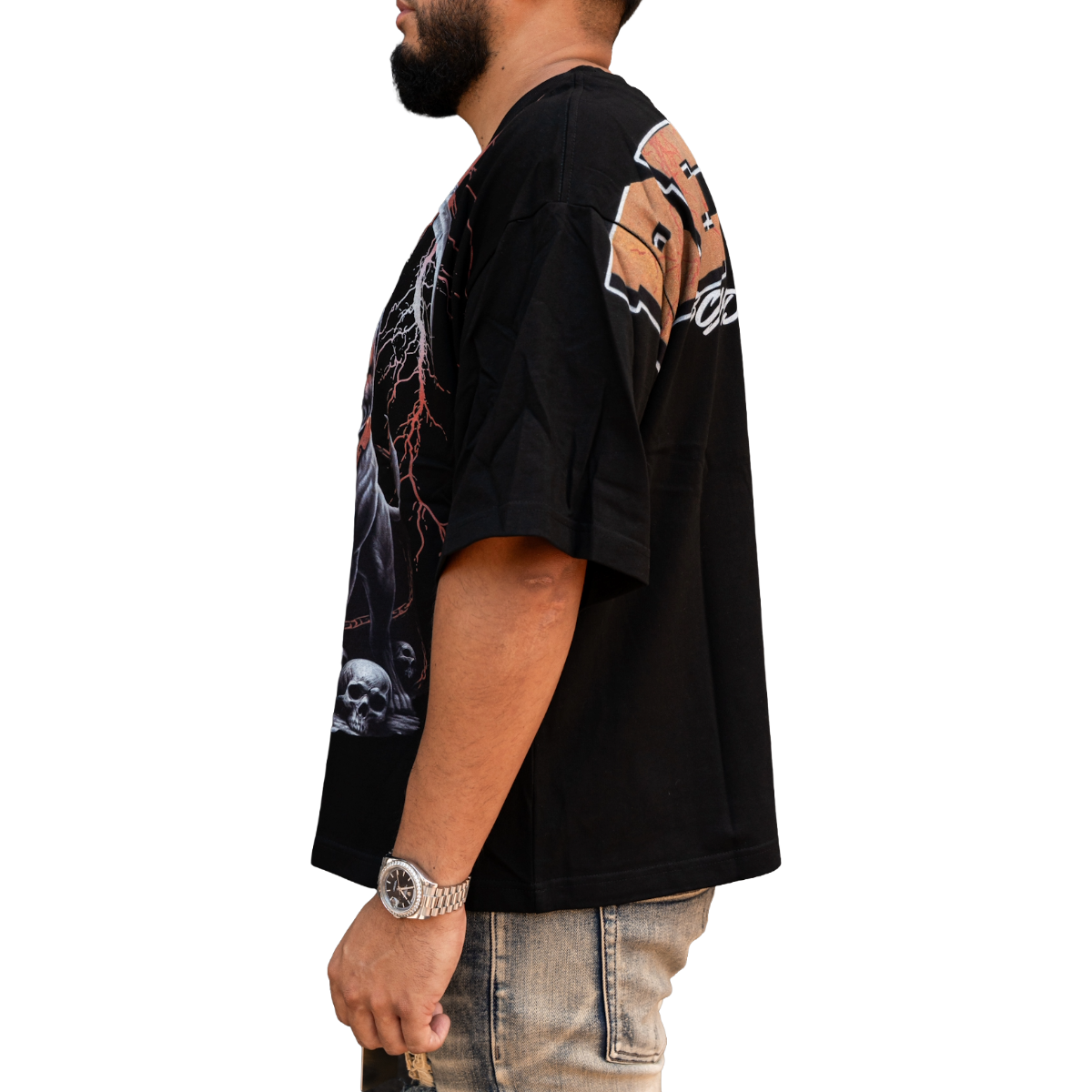 RVR 'ANUBIS' TEE - BLACK