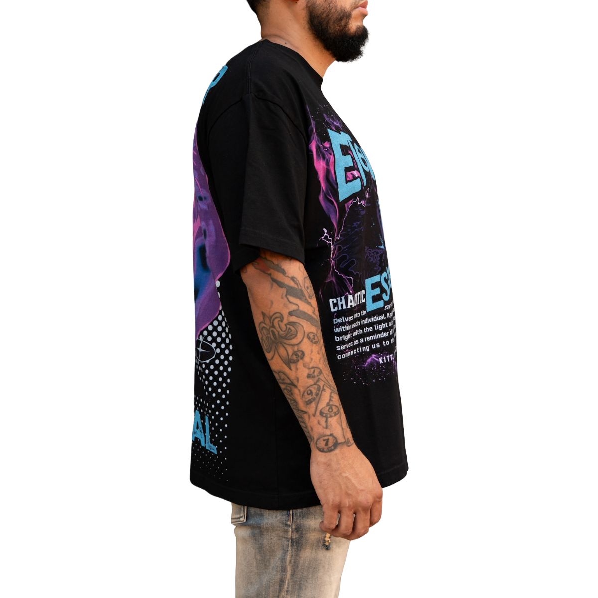 RVR 'ETERNAL' TEE - BLACK