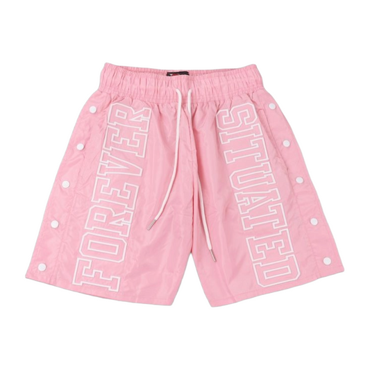 FOREVER SITUATED NYLON SHORTS - PINK