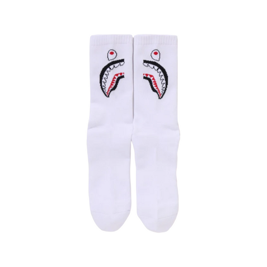 BAPE SHARK SOCKS (WHITE)