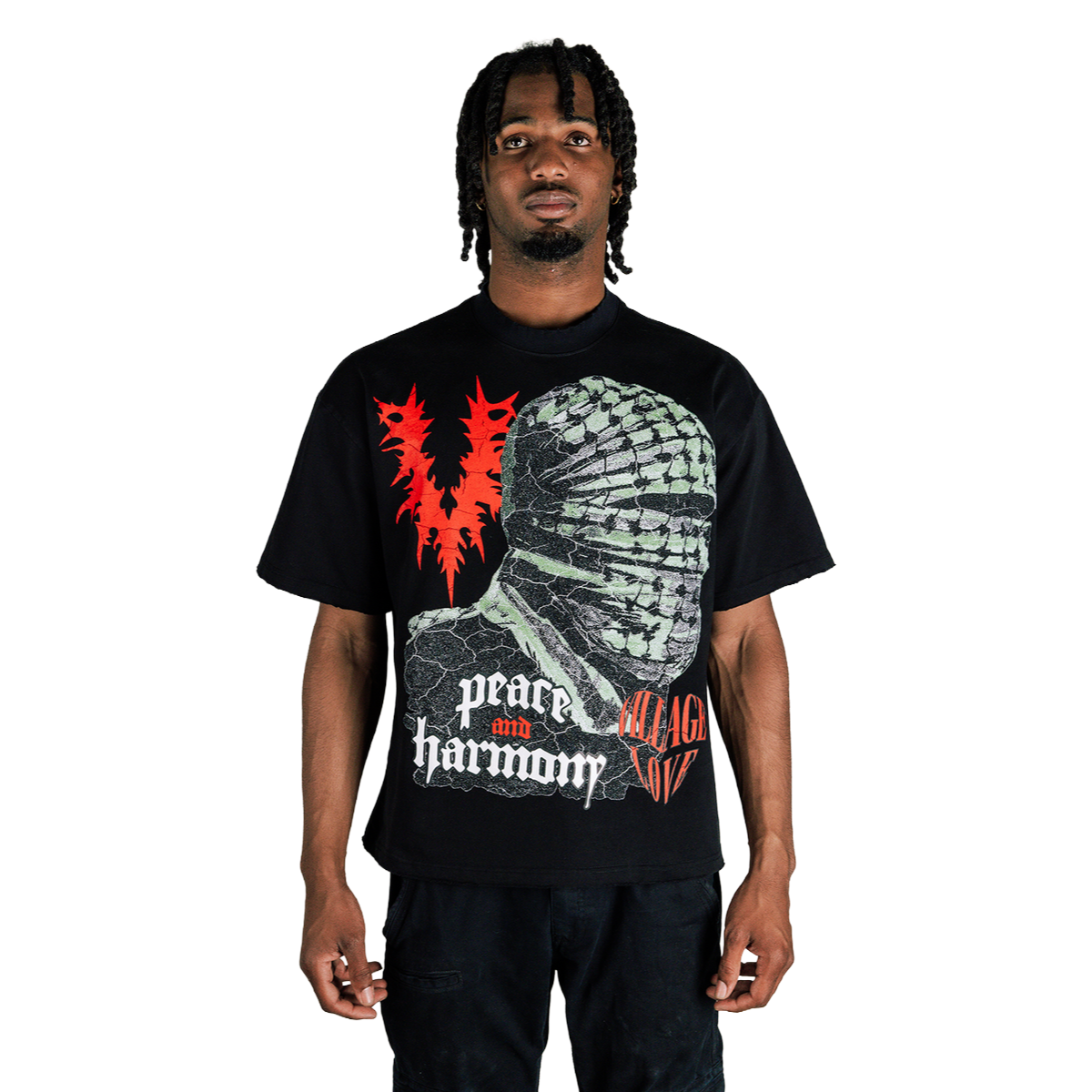 VLG PEACE AND HARMONY TEE - BLACK