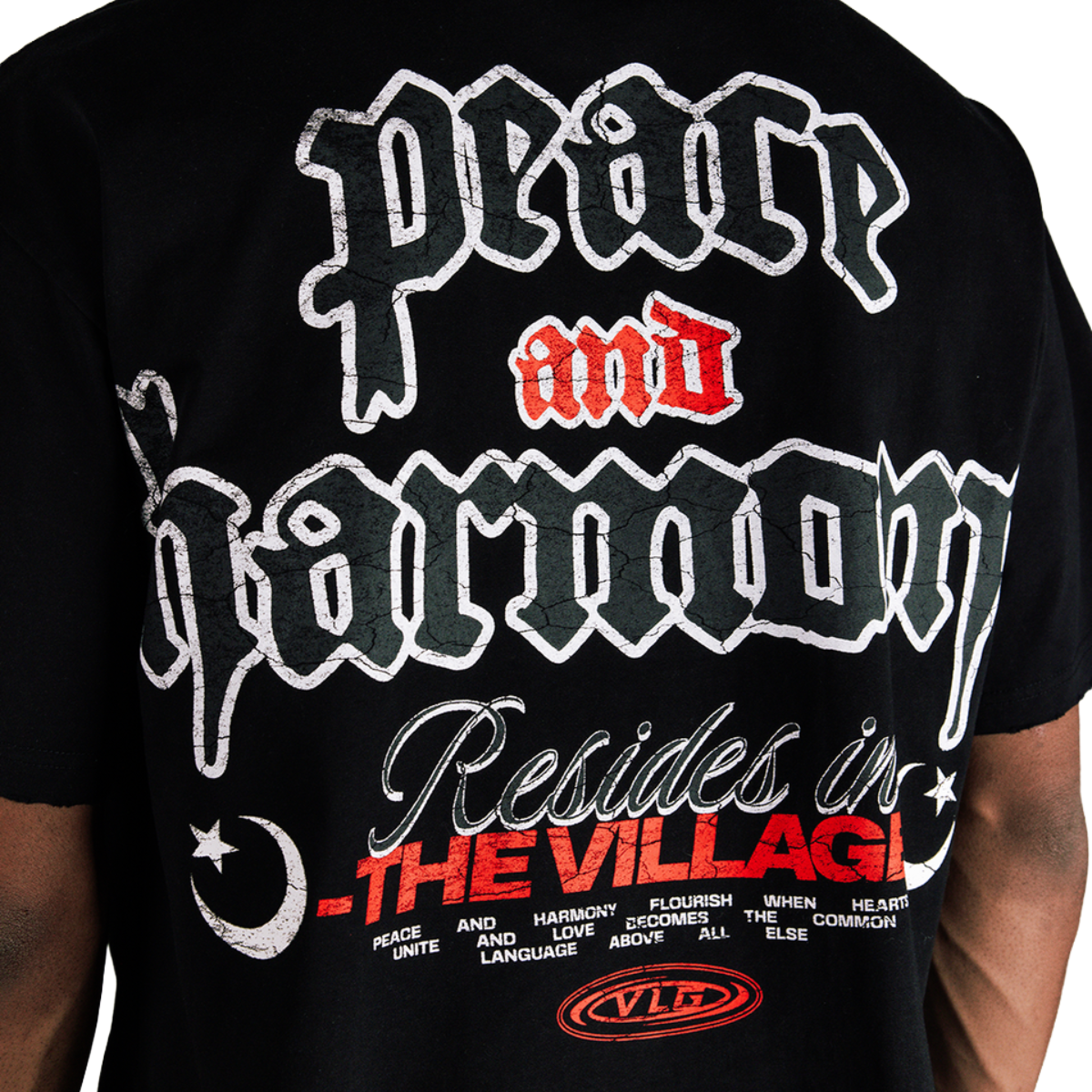VLG PEACE AND HARMONY TEE - BLACK