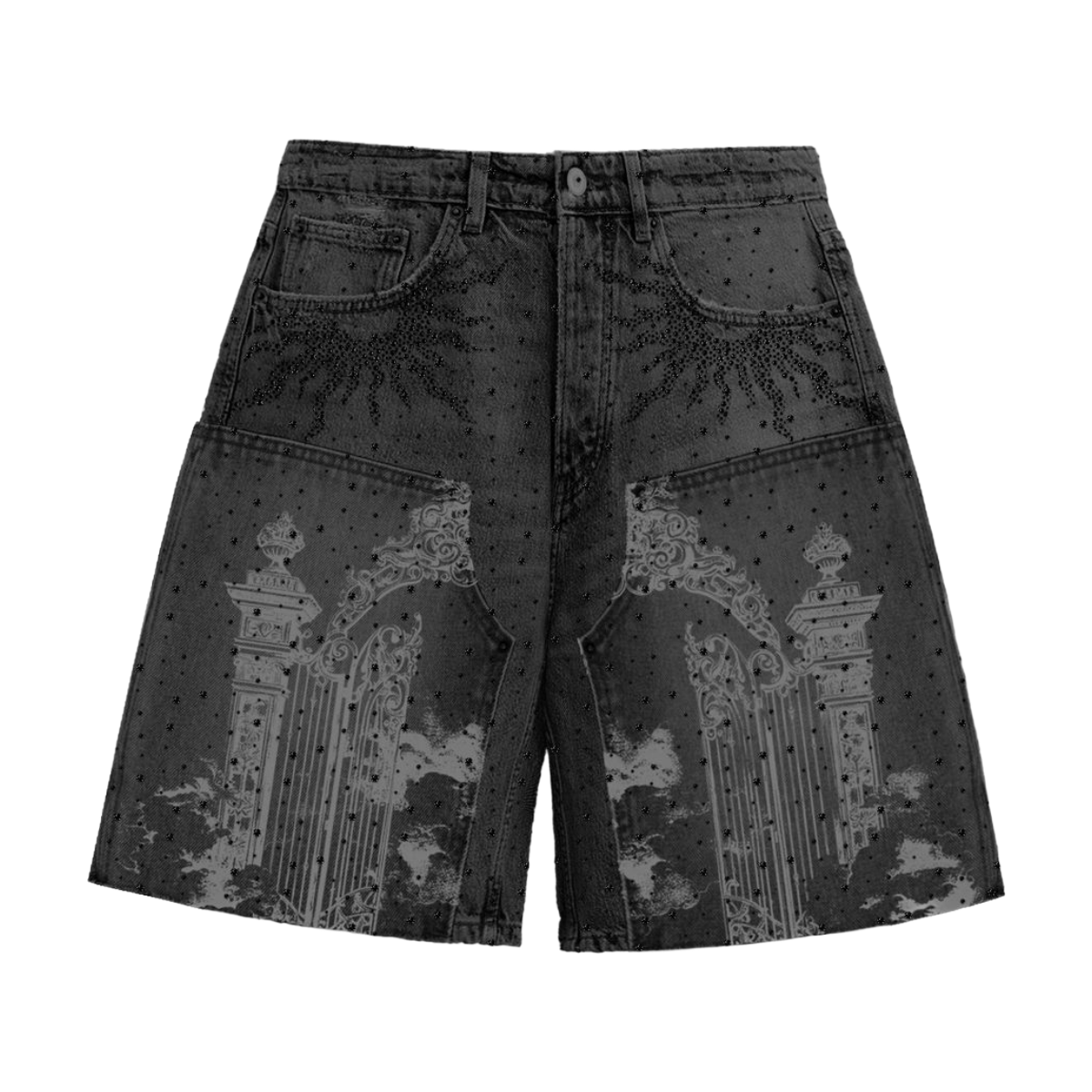 CAMPUS KINGDOM JORTS - BLACK