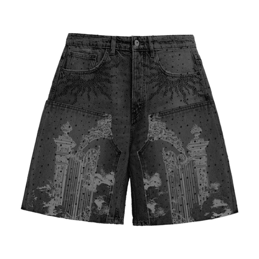 CAMPUS KINGDOM JORTS - BLACK