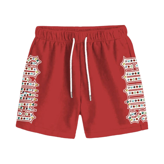 CAMPUS GEM SHORTS - RED
