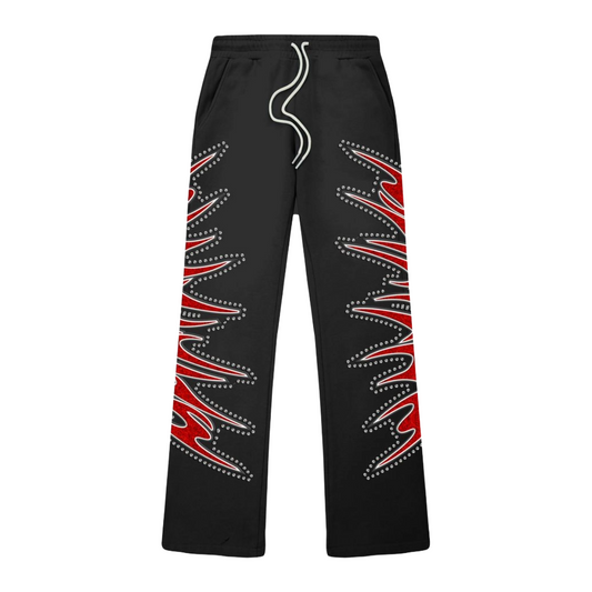 CAMPUS MISFITS FLARES - BLACK