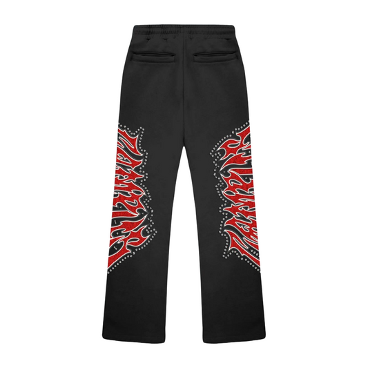 CAMPUS MISFITS FLARES - BLACK