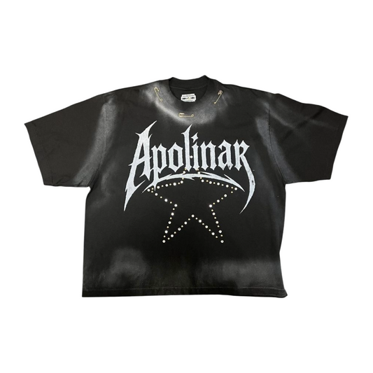 APOLINAR APOLI STAR TEE - BLACK