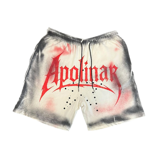 APOLINAR APOLI STAR SHORTS - OFF-WHITE