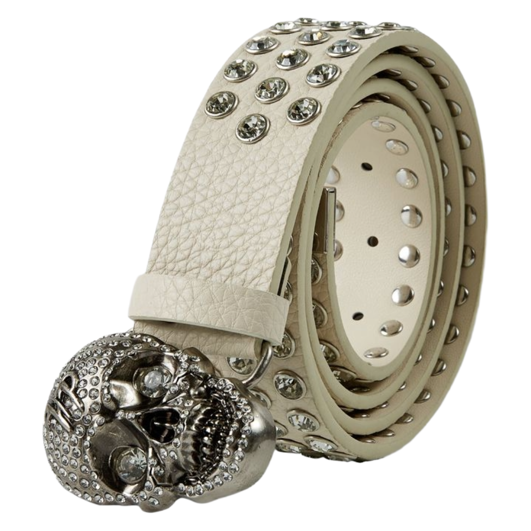 HP - WHITE SKULL BELT