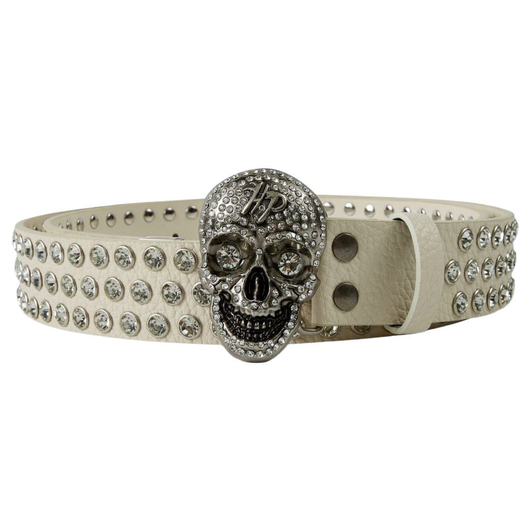 HP - WHITE SKULL BELT