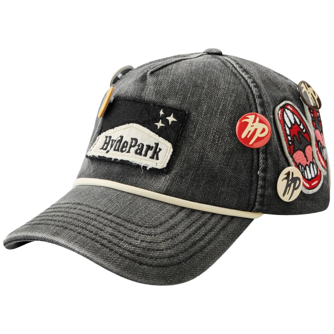 HP - CIGGY CIG DENIM CAP - BLACK