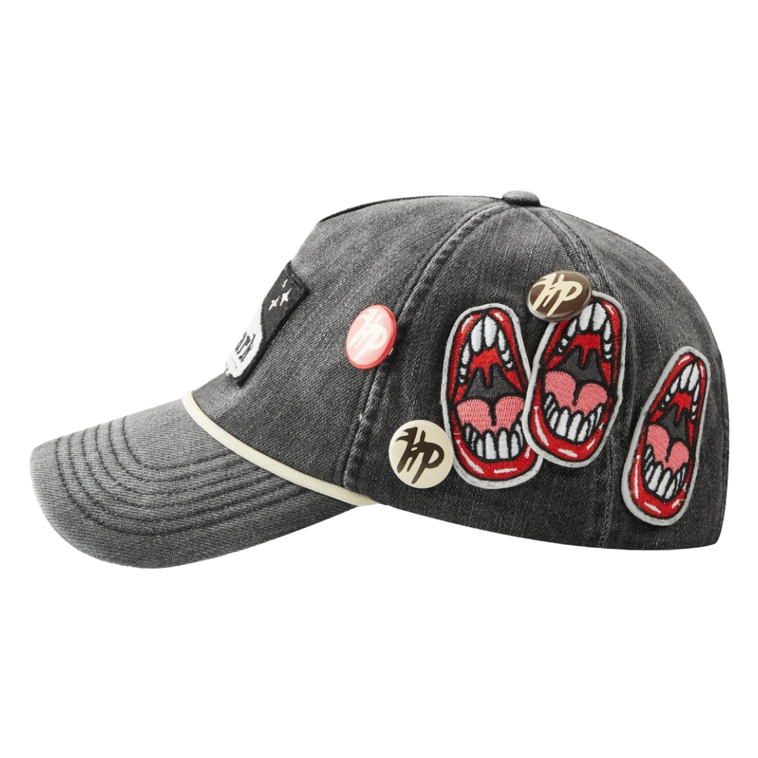 HP - CIGGY CIG DENIM CAP - BLACK