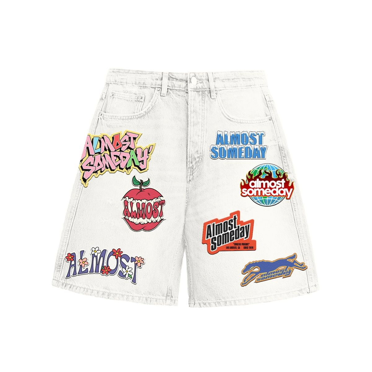 AS "HENDRIX" JORTS (CREAM)