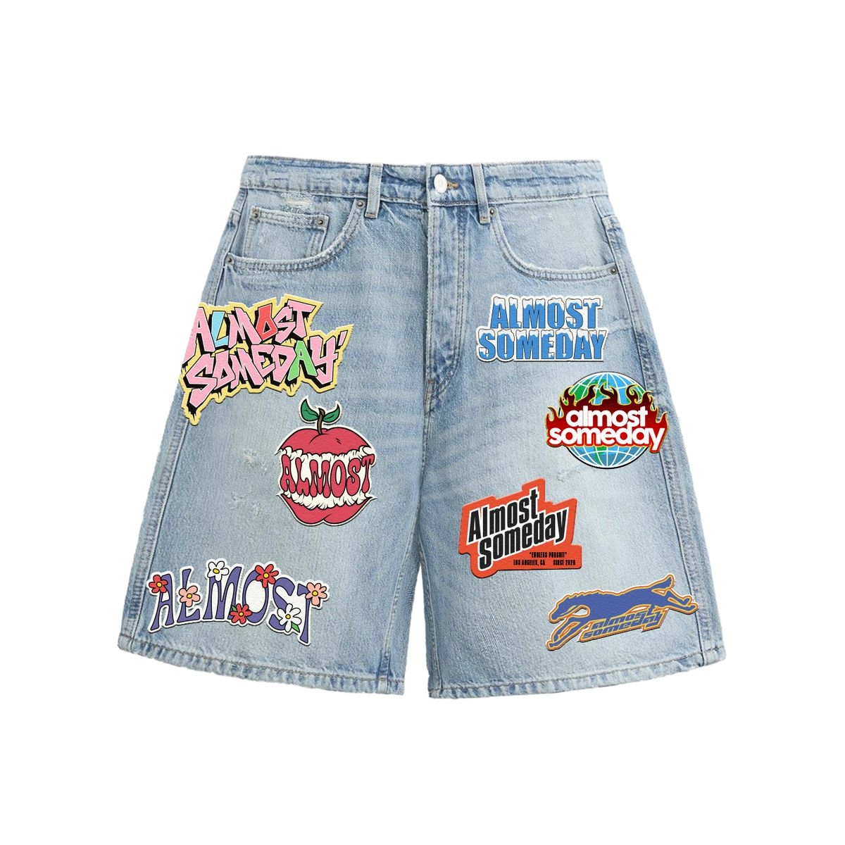 AS "HENDRIX" JORTS (BLUE)