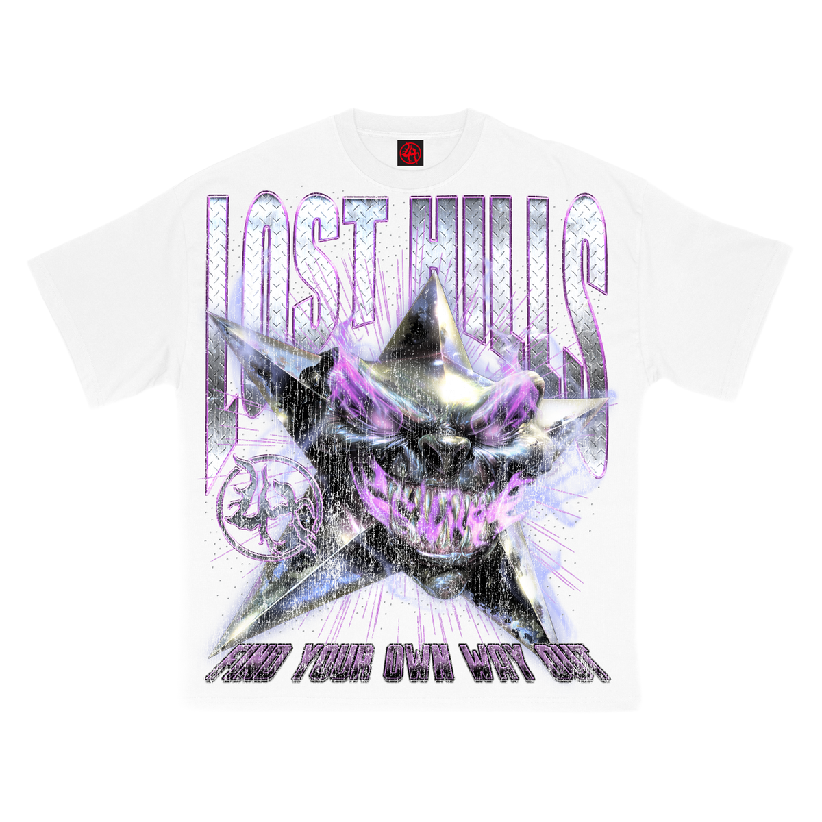 LOST HILLS "LH5005" TEE (WHITE)