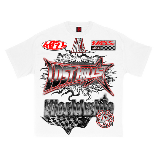 LOST HILLS "LH5009" TEE (WHITE)