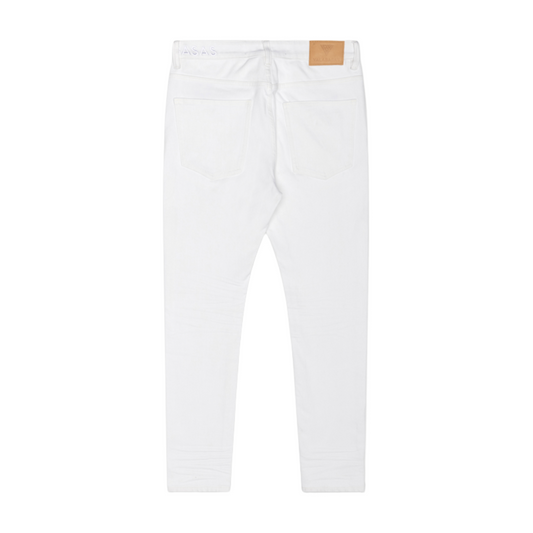VALABASAS "MR.SLIM" WHITE 4 WAY STRETCH SLIM FIT JEAN