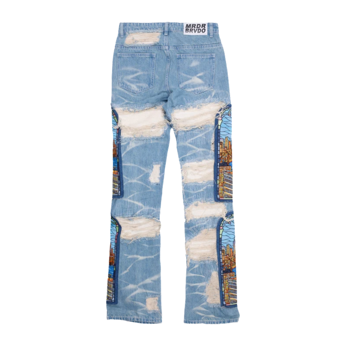 Who Decides War Stained Glass Denim Sky