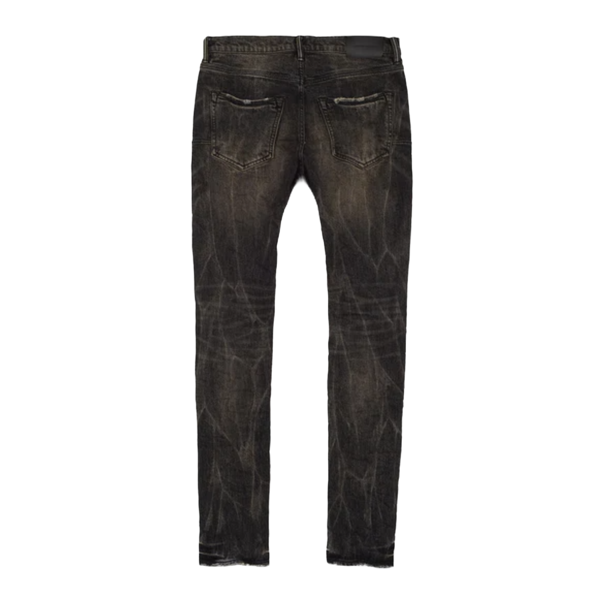 PURPLE BRAND P001 WASHED BLACK TIE ACID