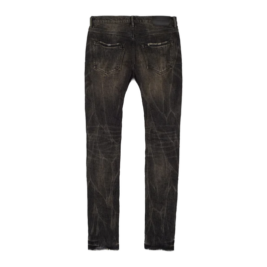 PURPLE BRAND P001 WASHED BLACK TIE ACID