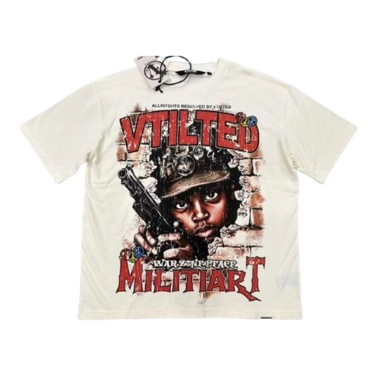 VTILTED "WAR" TEE