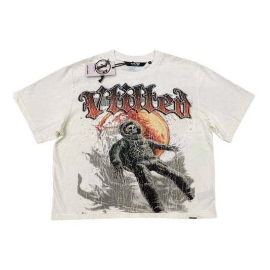 VTILTED "SPACE" CROP TEE