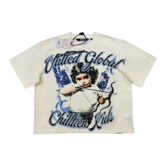 VTILTED "LOVED" CROP TEE
