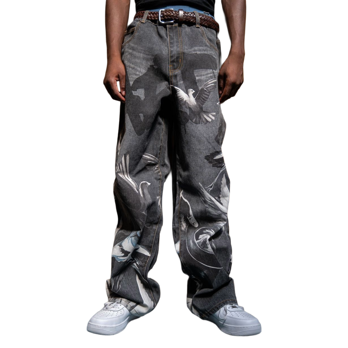 ARMOR (RM204B) DIGITAL PRINT BAGGY JEANS