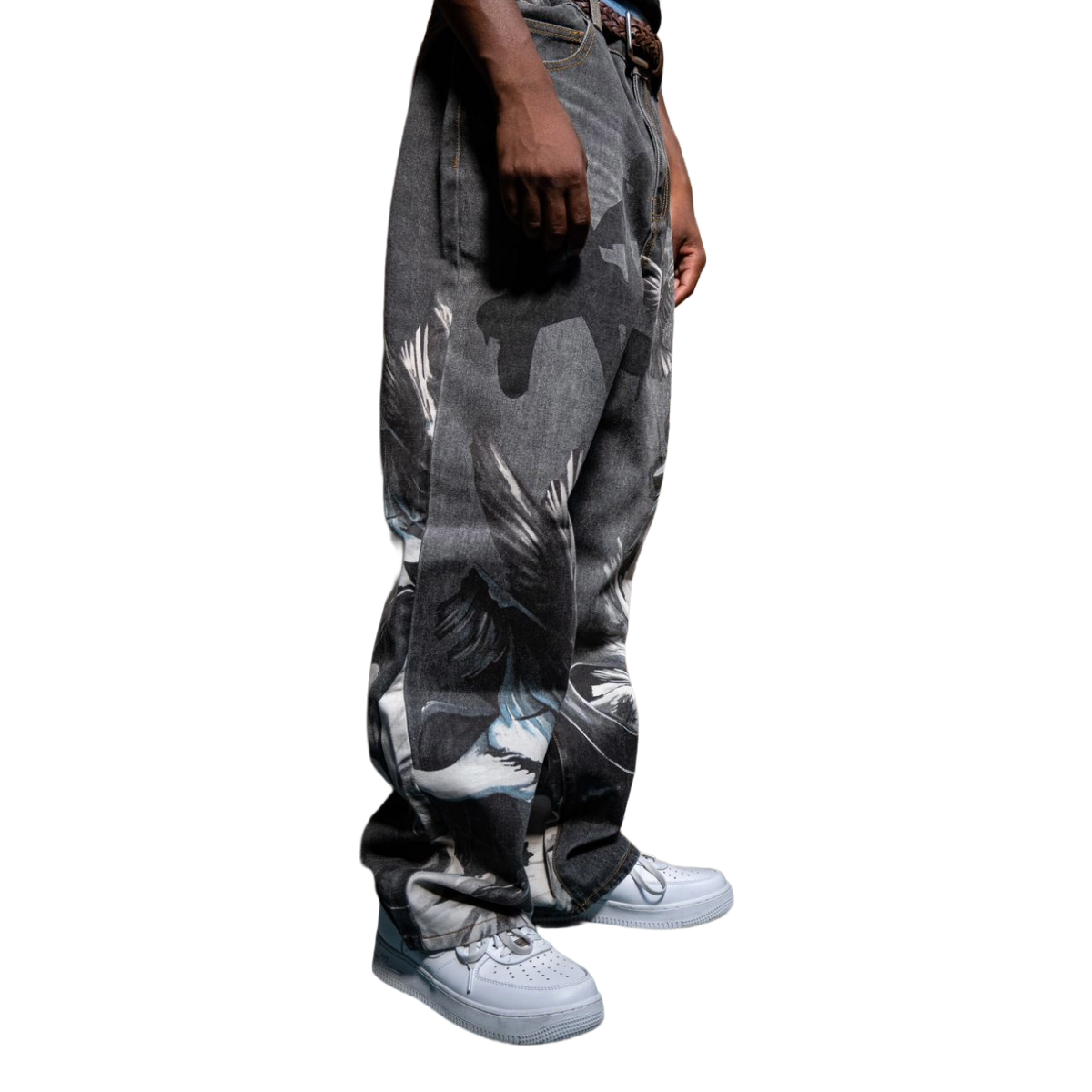 ARMOR (RM204B) DIGITAL PRINT BAGGY JEANS