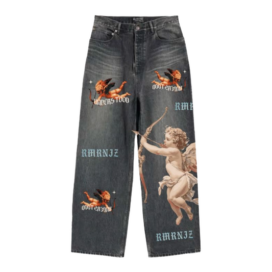 ARMOR (RM205B) DIGITAL PRINT BAGGY JEANS