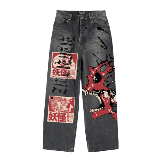 ARMOR (RM200SK) DIGITAL PRINT BAGGY JEANS