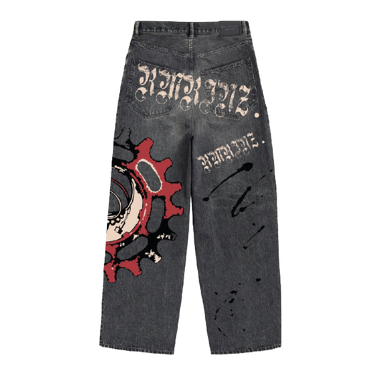 ARMOR (RM200SK) DIGITAL PRINT BAGGY JEANS