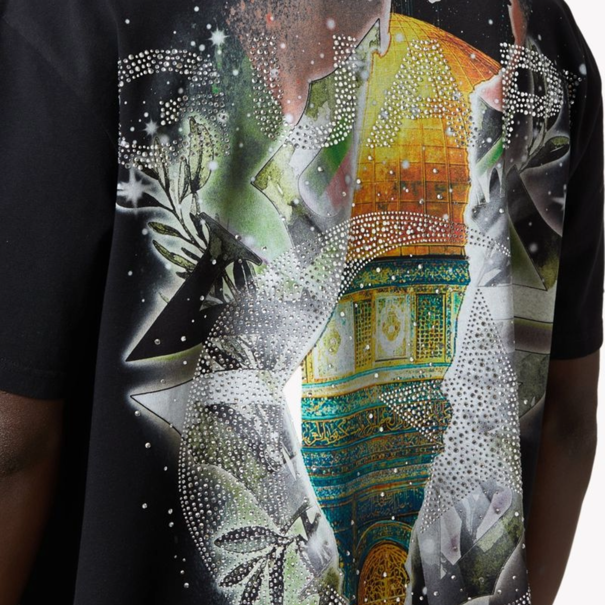 GUAPI BLACK FREE PALESTINE TEE