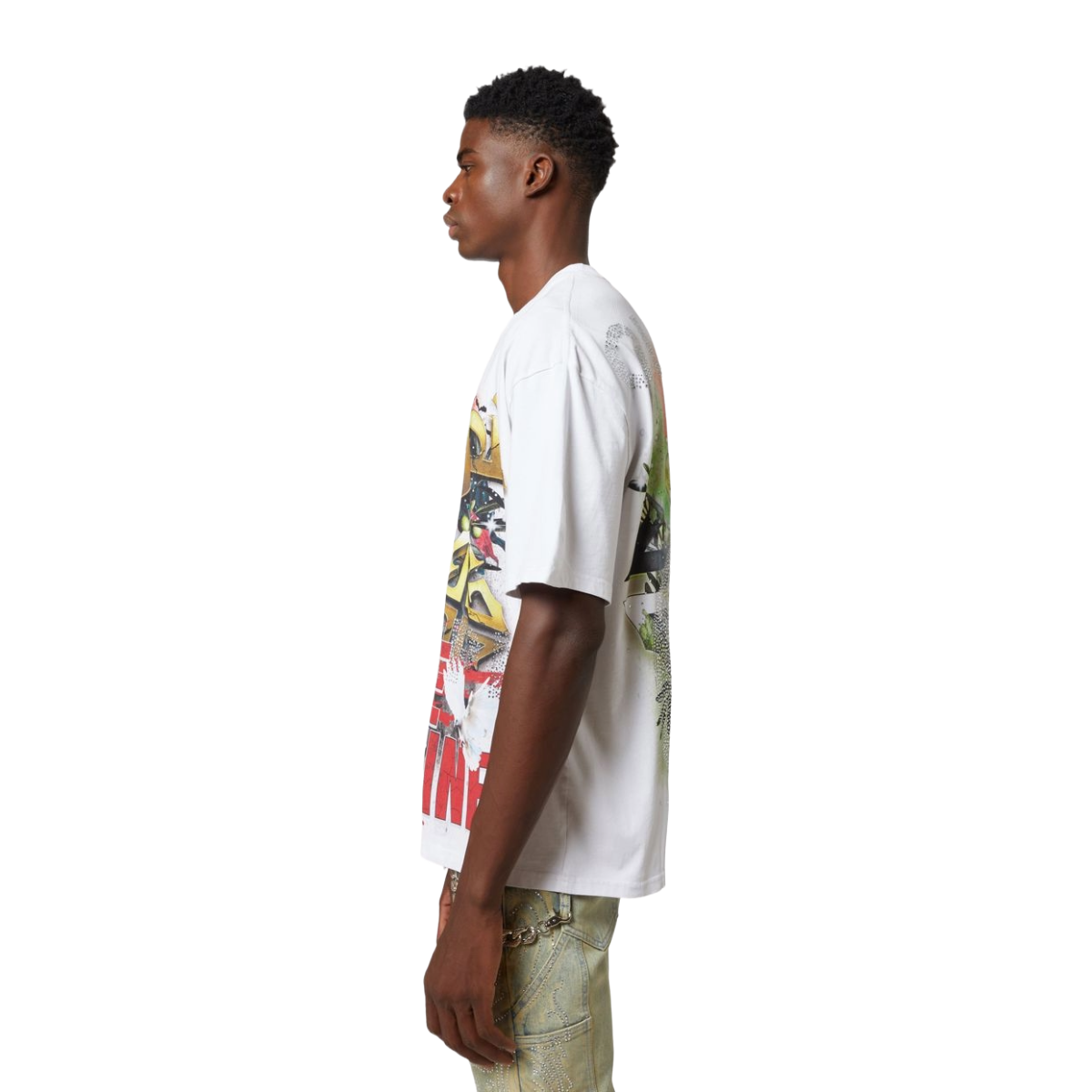 GUAPI WHITE FREE PALESTINE TEE