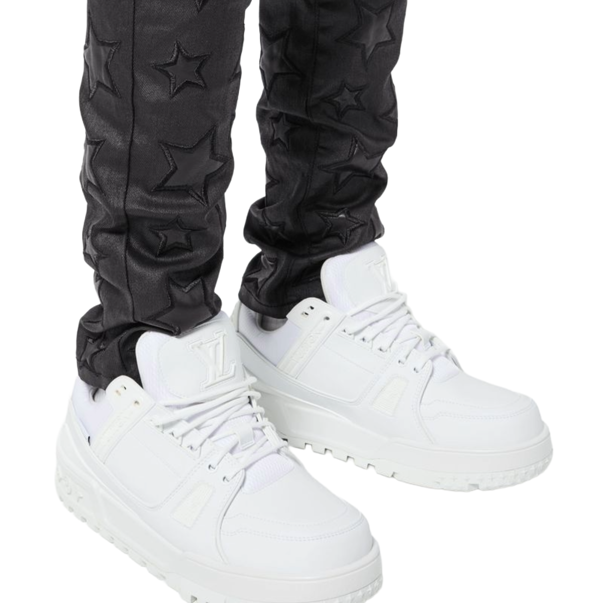 GUAPI ALL BLACK WAXED STARS DENIM