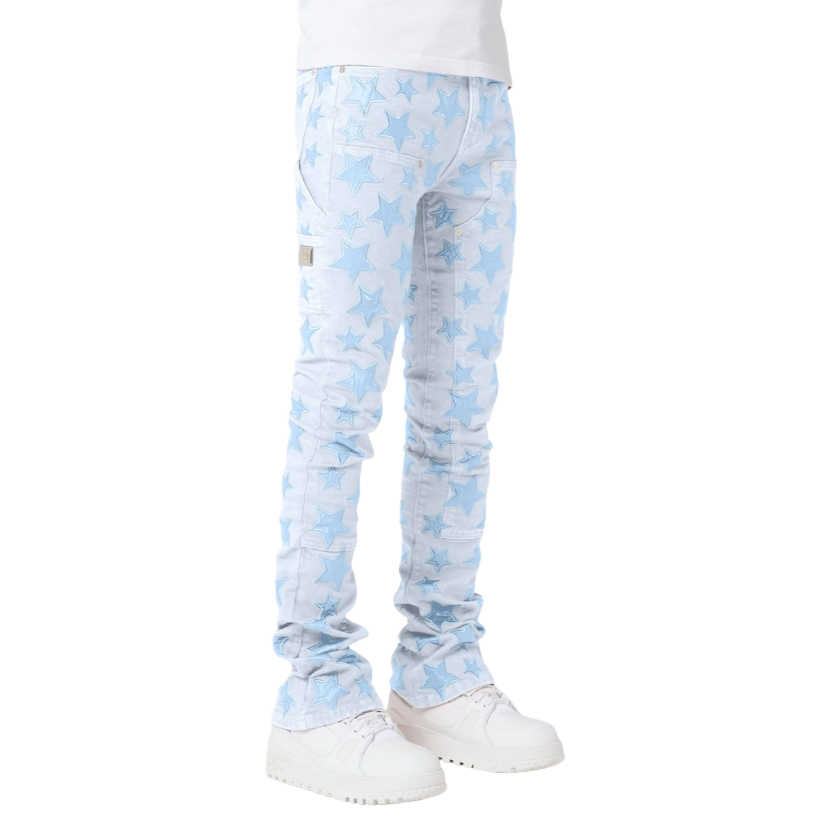 GUAPI AQUA BLUE STARS DENIM