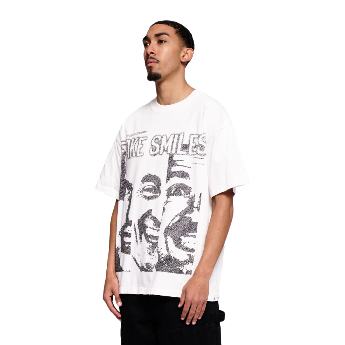 VALABASAS "FAKE SMILES" WHITE TEE