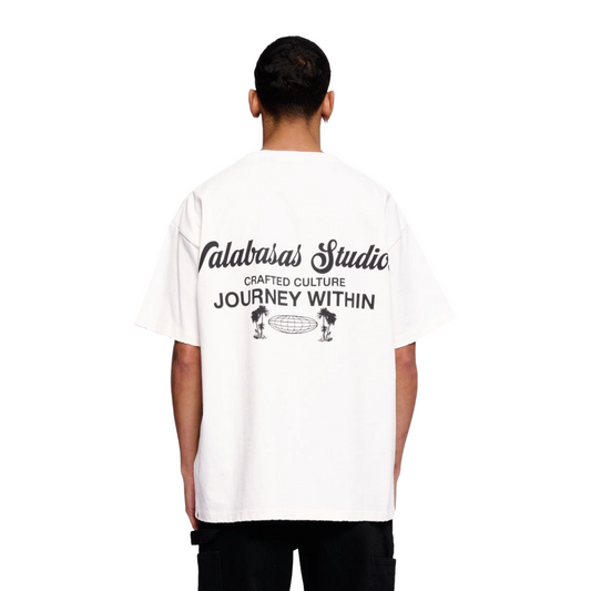 VALABASAS "JOURNEY WITHIN" WHITE TEE