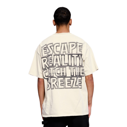 VALABASAS "CATCHING BREEZE" CREAM TEE