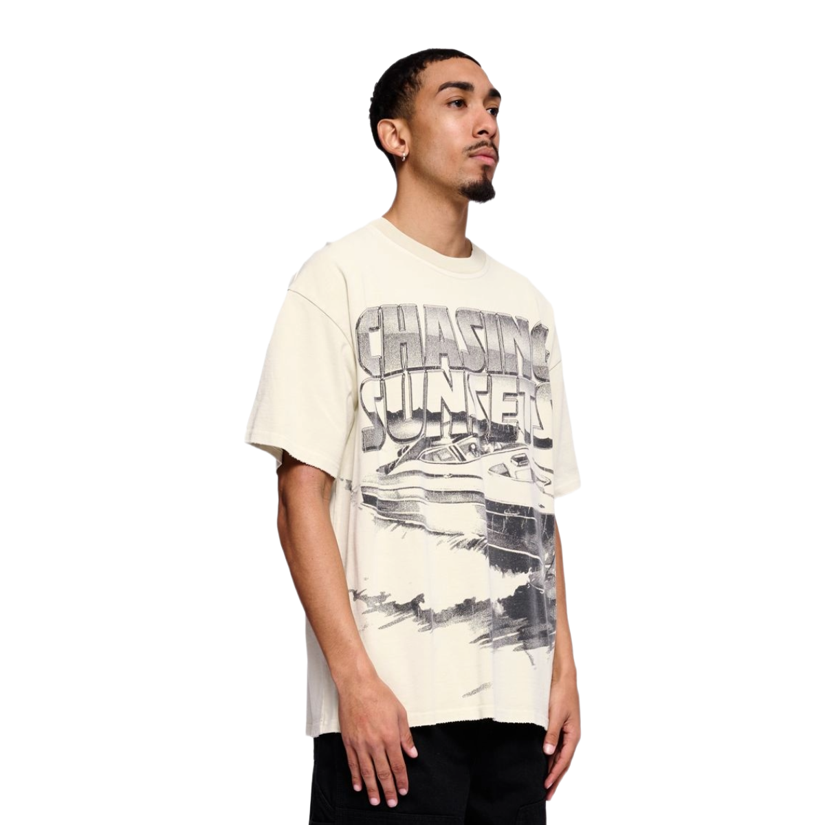 VALABASAS "CATCHING BREEZE" CREAM TEE