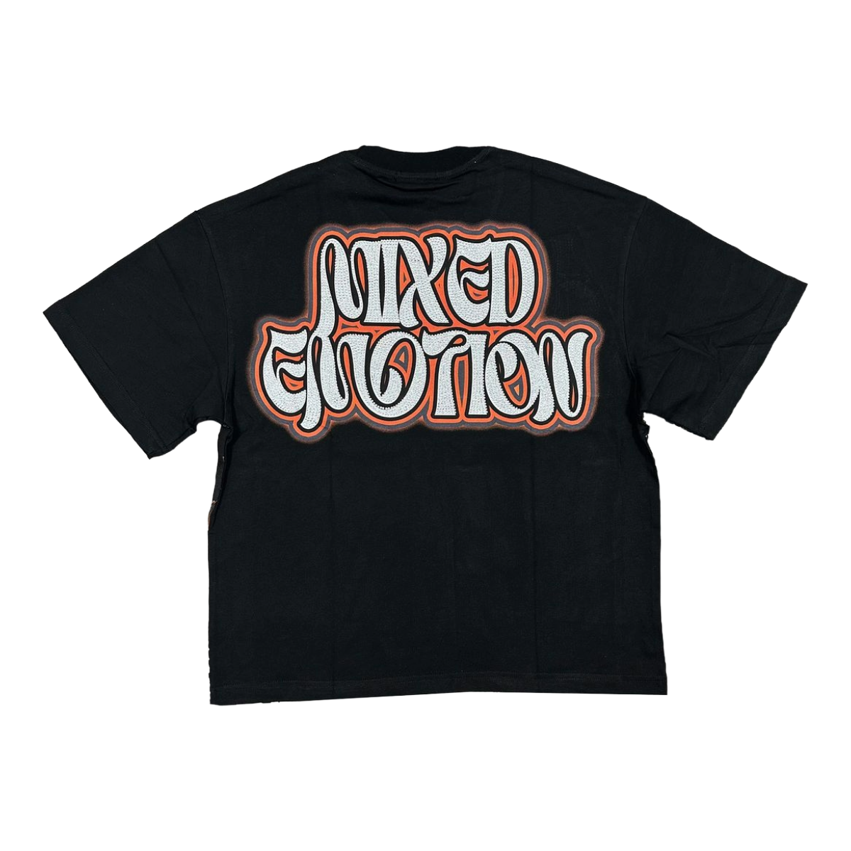 ME 'TWIN' RHINESTONE BLACK TEE