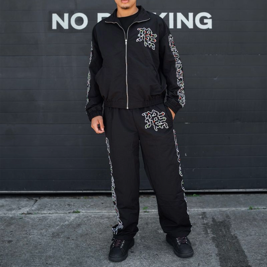 ME RHINESTONE NYLON PANT