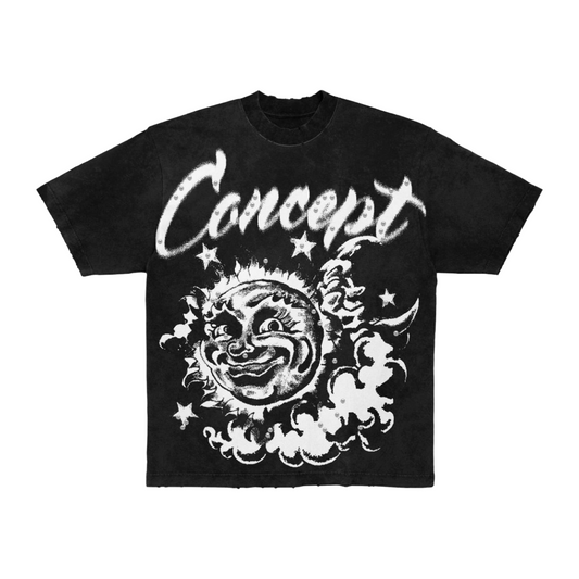 CONCEPT 'PEARLS 2' BLACK TEE