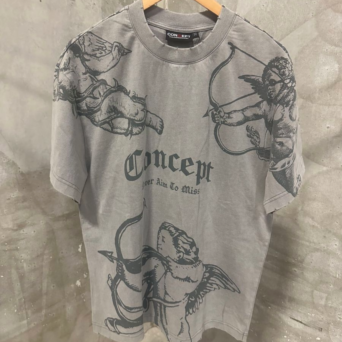 CONCEPT 'AIM' GREY TEE