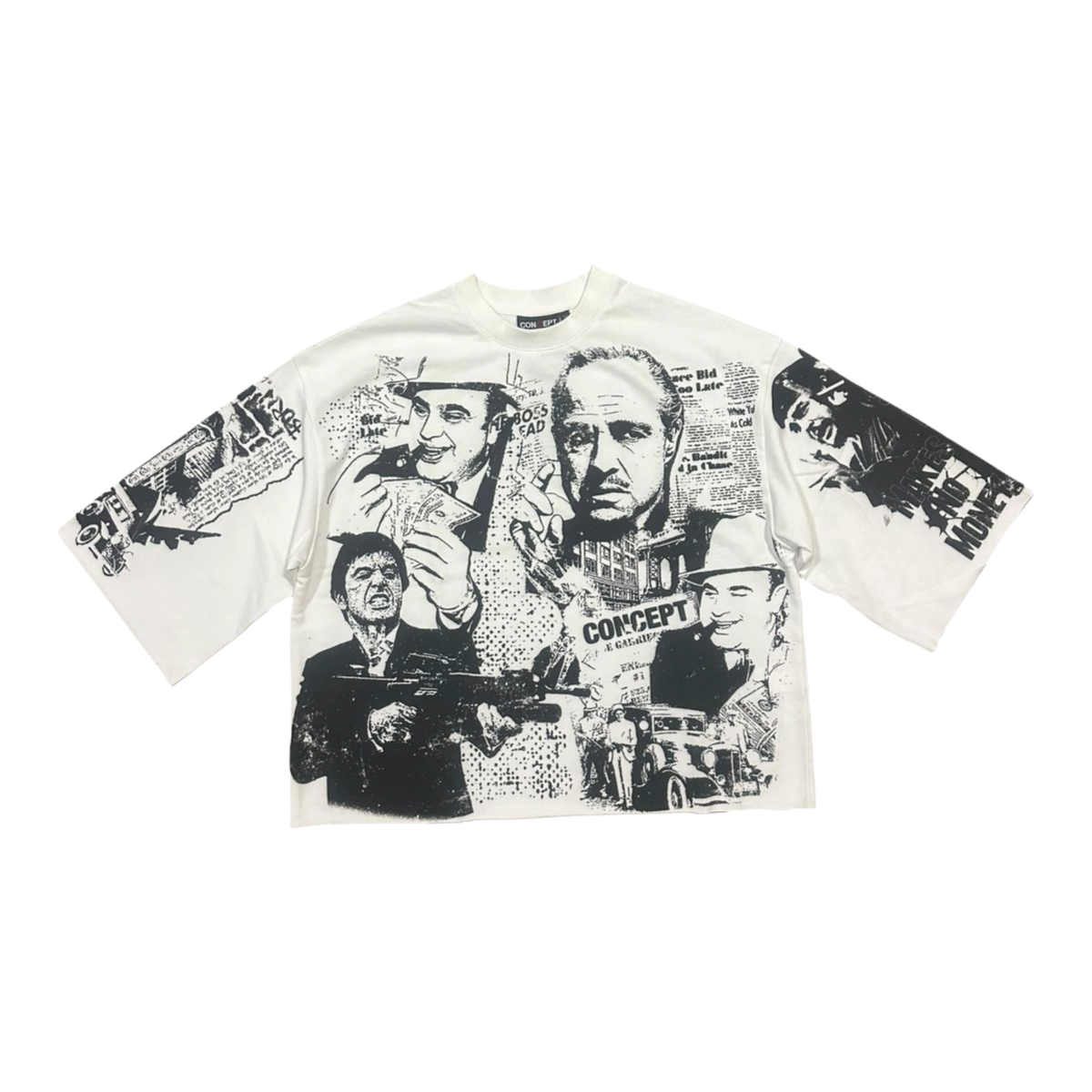 CONCEPT 'SACRED $' CROP TEE